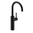 Herzbach DEEP BLACK Waschtisch-Einlochbatterie XL-Size...