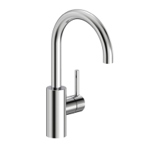Herzbach DEEP Waschtisch-Einlochbatterie L-Size Niederdruck Griff seitlich ohne Ablauf Chrom