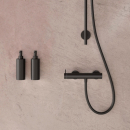 Herzbach DEEP BLACK Brausebatterie Aufputz Schwarz matt