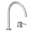 Herzbach DEEP Zweiloch-Armatur 220mm ohne Ablauf Chrom
