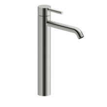 Herzbach DEEP iX Waschtisch-Einlochbatterie XL-Size 170mm mit PUSH-Ablauf Edelstahl