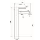 Herzbach DEEP Waschtisch-Einlochbatterie XL-Size 130mm...