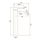Herzbach DEEP iX Waschtisch-Einlochbatterie XL-Size 130mm...