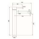 Herzbach DEEP Waschtisch-Einlochbatterie XL-Size 170mm...