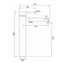 Herzbach DEEP iX Waschtisch-Einlochbatterie XL-Size 170mm...