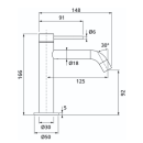 Herzbach DEEP Waschtisch-Einlochbatterie Slim S-Size ohne...