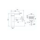 Herzbach DEEP Waschtisch-Einlochbatterie M-Size 130mm...