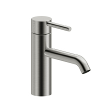 Herzbach DEEP iX Waschtisch-Einlochbatterie M-Size 130mm Niederdruck mit PUSH-Ablauf Edelstahl