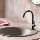 Herzbach DEEP BLACK Waschtisch-Einlochbatterie Slim...