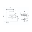 Herzbach DEEP Waschtisch-Einlochbatterie S-Size 115mm mit...