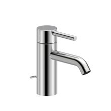 Herzbach DEEP Waschtisch-Einlochbatterie S-Size 115mm mit Zugstangen-Ablaufgarnitur Chrom