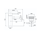 Herzbach DEEP iX Waschtisch-Einlochbatterie S-Size 130mm...