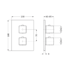 Herzbach LIVING Thermostat-Farbset 1 Verbraucher eckig...