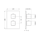 Herzbach LIVING Thermostat-Farbset 3 Verbraucher eckig...