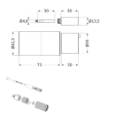 Herzbach LOGIC PLUS Verlängerung Hebelmischer 30mm...