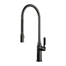 Herzbach LIVING Spültisch-EHM Griff seitlich Spirale Black Steel