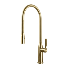 Herzbach LIVING Spültisch-EHM Griff seitlich Spirale Brass Steel