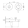 Herzbach DESIGN iX PVD Waschtisch-Wandbatterie Farbset 160mm Copper Steel