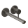Herzbach DESIGN iX PVD Waschtisch-Wandbatterie Farbset 240mm Black Steel