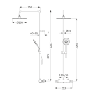 Herzbach LIVING SPA Duschsäule RB 250mm rund...