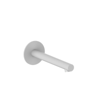 Herzbach SIRO WHITE Wandauslauf 210mm rund gerade Weiß matt