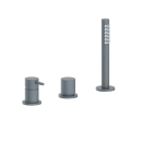 Herzbach SIRO GREY Dreiloch-Wannenarmatur ohne Auslauf...