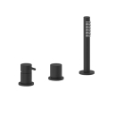 Herzbach SIRO BLACK Dreiloch-Wannenarmatur ohne Auslauf...