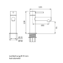 Herzbach SIRO BLACK WT-Einlochbatterie S-Size ohne Ablauf...