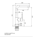 Herzbach SIRO WT-Einlochbatterie L-Size Griff seitl. ohne...