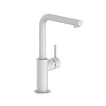 Herzbach SIRO WHITE WT-Einlochbatterie L-Size Griff seitl. ohne Ablauf Weiß matt