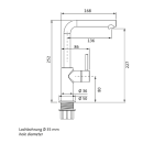 Herzbach SIRO WHITE WT-Einlochbatterie L-Size Griff...