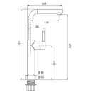 Herzbach SIRO GREY WT-Einlochbatterie XL-Size Schaft...