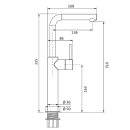 Herzbach SIRO WHITE WT-Einlochbatterie XL-Size Schaft...