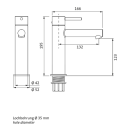 Herzbach SIRO GREY WT-Einlochbatterie L-Size ohne Ablauf...