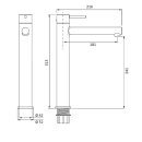 Herzbach SIRO WHITE WT-Einlochbatterie XL-Size Schaft...