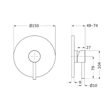 Herzbach SIRO WHITE Brausebatterie Farbset Weiß matt