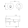 Herzbach SIRO WHITE Waschtisch-Wandbatterie Farbset 160mm Weiß matt