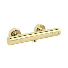 Herzbach LIVING Thermostat-Brausebatterie Aufputz rund CoolBody PVD Gold