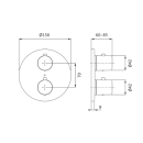 Herzbach LIVING Thermostat-Farbset 2 Verbraucher rund...