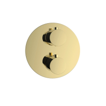 Herzbach LIVING Thermostat-Farbset 3 Verbraucher rund rund PVD Gold