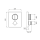 Herzbach LIVING PUSH Thermostat-Farbset 2 Verbraucher eckig rund PVD Gold