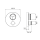 Herzbach LIVING PUSH Thermostat-Farbset 3 Verbraucher rund rund PVD Gold