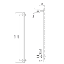 Herzbach LIVING Badetuchhalter 600mm PVD Gold