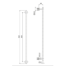Herzbach LIVING Badetuchhalter 800mm PVD Gold