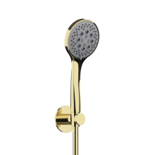 Herzbach LIVING SPA Wannenset Halter 70 rund Handbrause 100mm Multi 1500mm PVD Gold