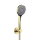 Herzbach LIVING SPA Wannenset Halter 70 rund Handbrause 100mm Multi 1500mm PVD Gold