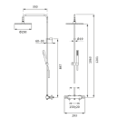 Herzbach LIVING SPA Duschsäule RB 250mm rund...