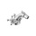 Herzbach ANAIS Bidet-Einlochbatterie mit Ablauf Chrom