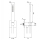 Herzbach LIVING SPA Wannenset ABG Halter 70 soft Stabhandbrause 1250mm Chrom