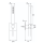 Herzbach LIVING SPA Wannenset Halter 70 soft Stabhandbrause 1250mm Chrom